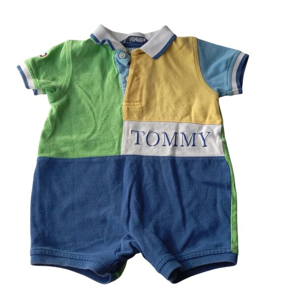 Rare Tommy Hilfiger Baby Boy 6/12 Months One Piece Romper - Picture 4 of 15